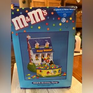 M&M'S Birthday Party Department 56 House with Dish